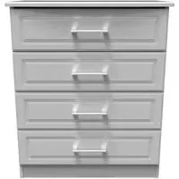 Gina 4 Drawer Chest - Grey