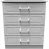 Gina 4 Drawer Chest - Grey