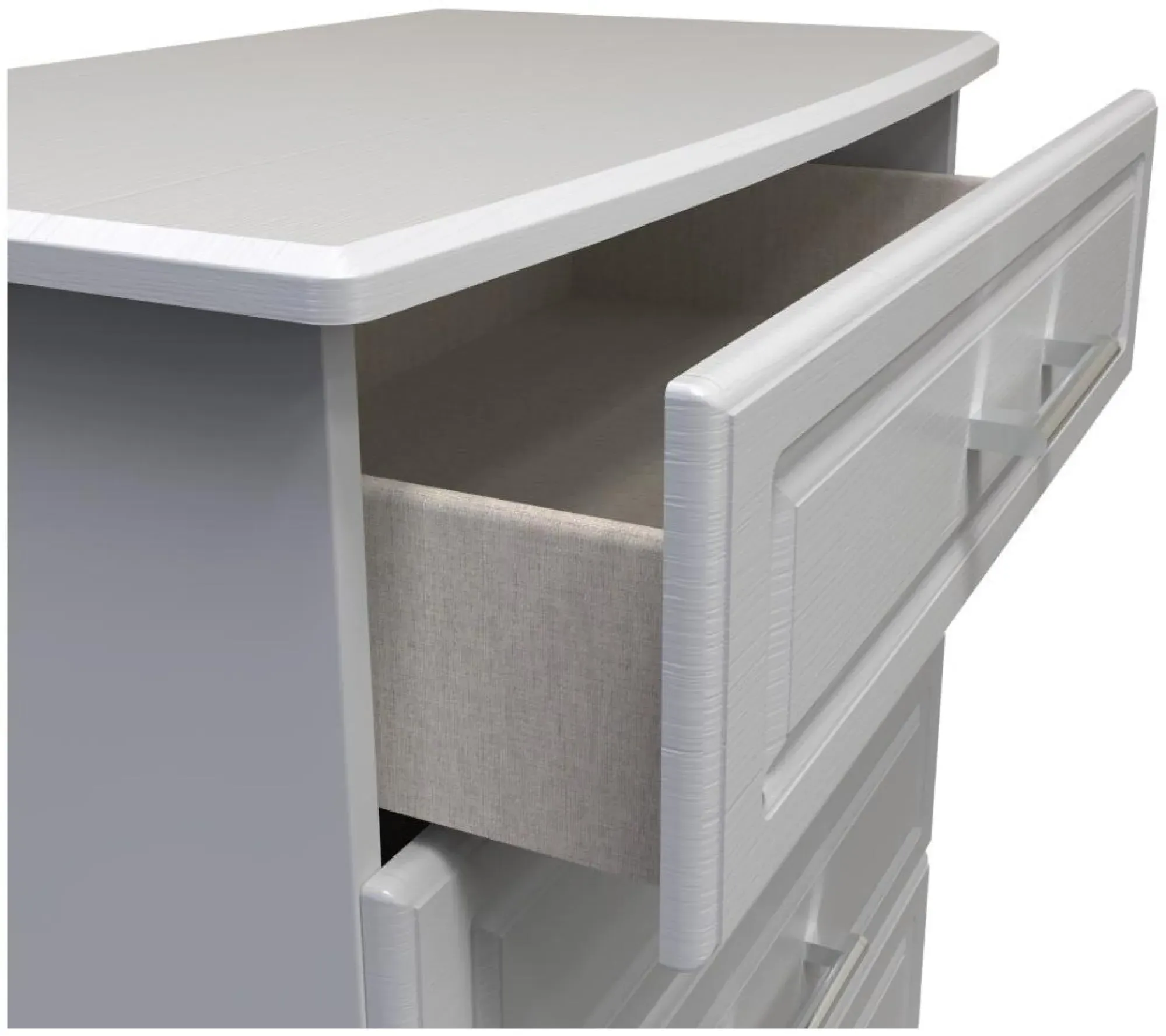 Gina 4 Drawer Chest - Grey Ash