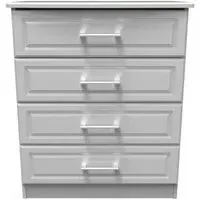 Gina 4 Drawer Chest - Grey Ash
