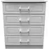 Gina 4 Drawer Chest - Grey Ash