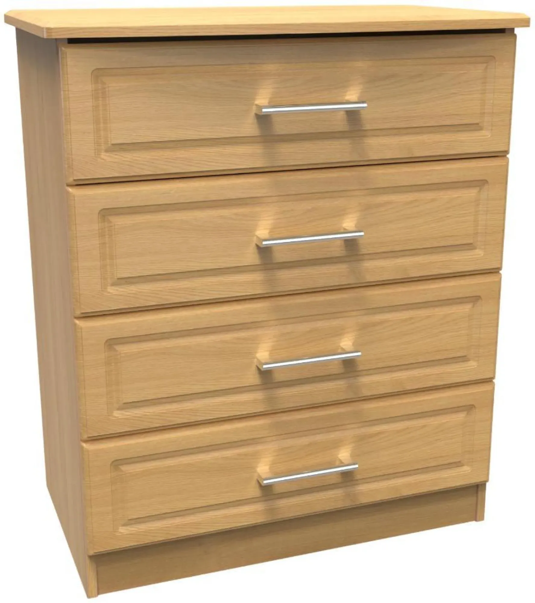 Gina 4 Drawer Chest - Oak