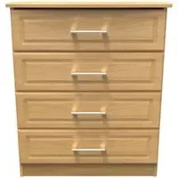 Gina 4 Drawer Chest - Oak