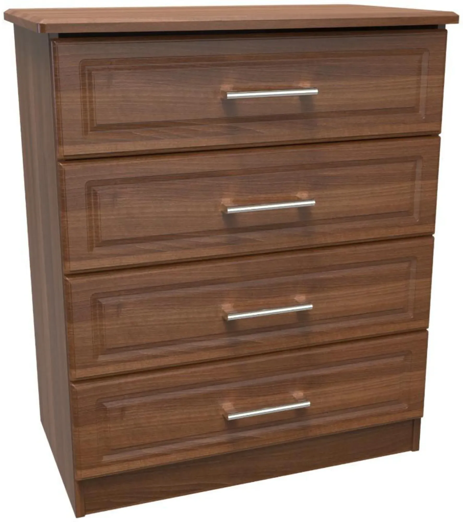 Gina 4 Drawer Chest - Walnut