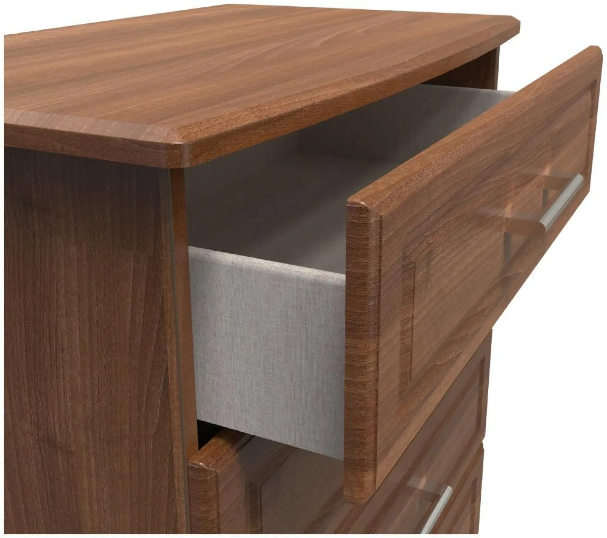 Gina 4 Drawer Chest - Walnut