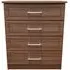 Gina 4 Drawer Chest - Walnut