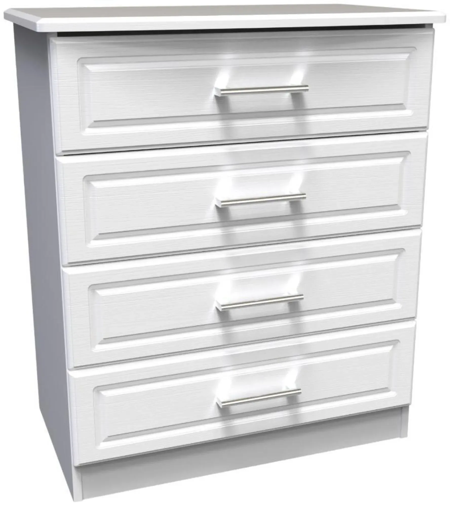 Gina 4 Drawer Chest - White Ash