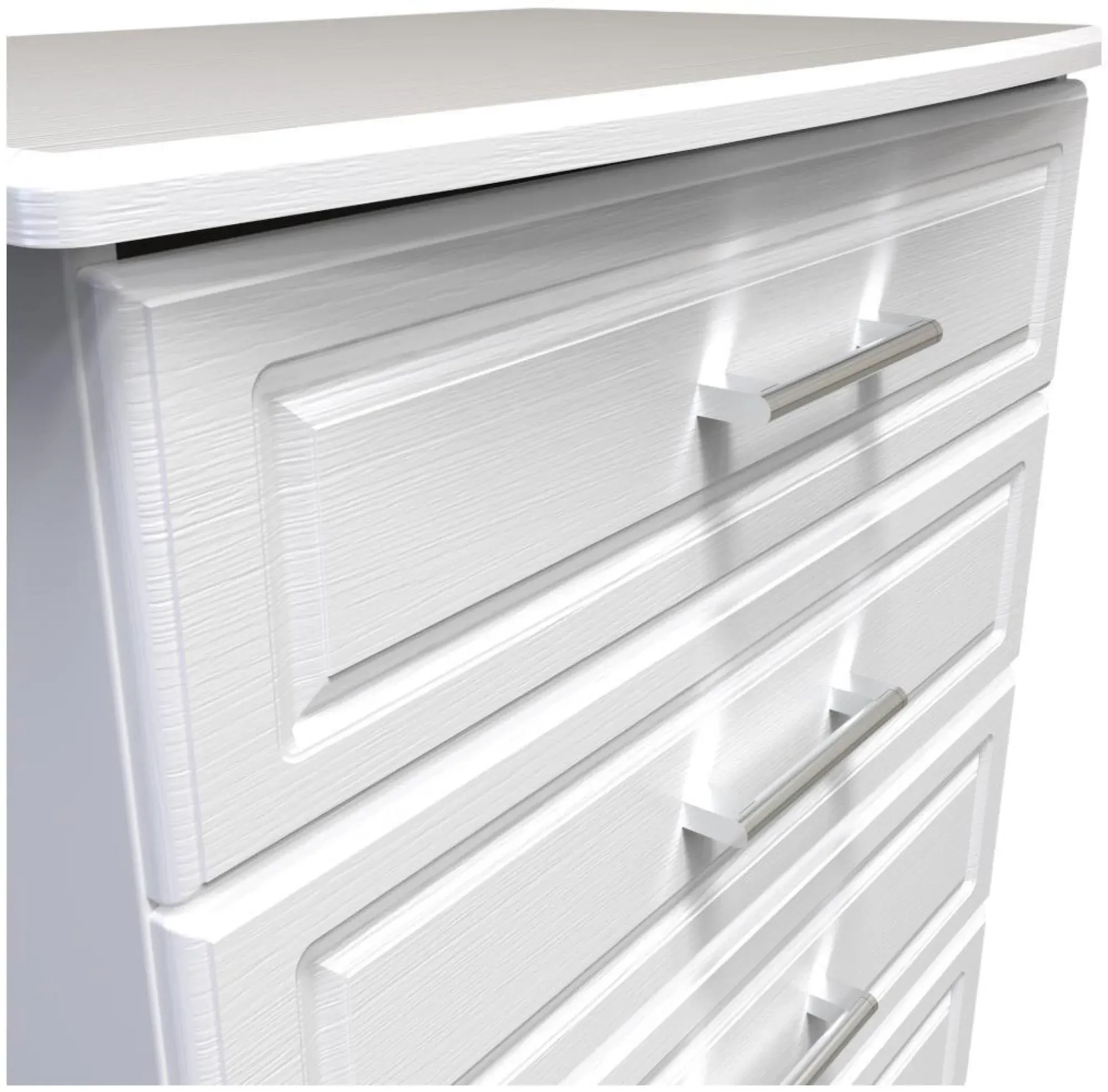 Gina 4 Drawer Chest - White Ash
