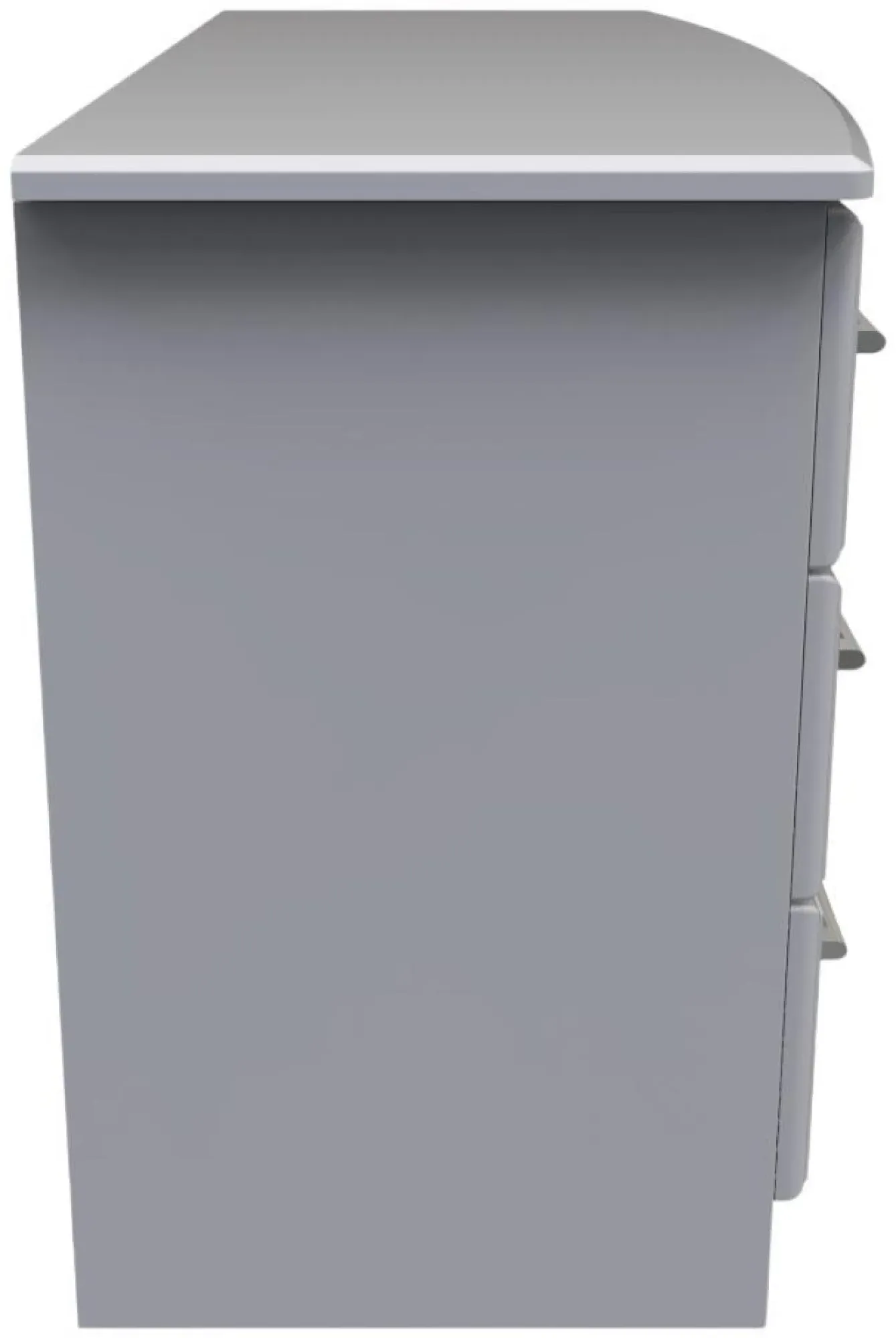 Gina 6 Drawer Midi Dresser - Grey