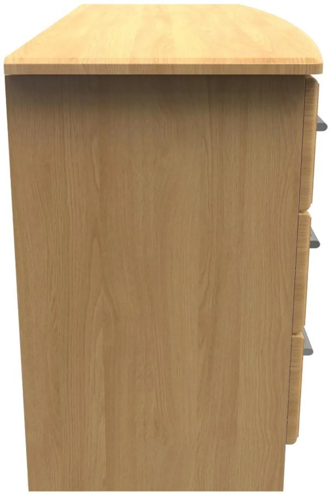 Gina 6 Drawer Midi Dresser - Oak