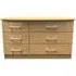Gina 6 Drawer Midi Dresser - Oak