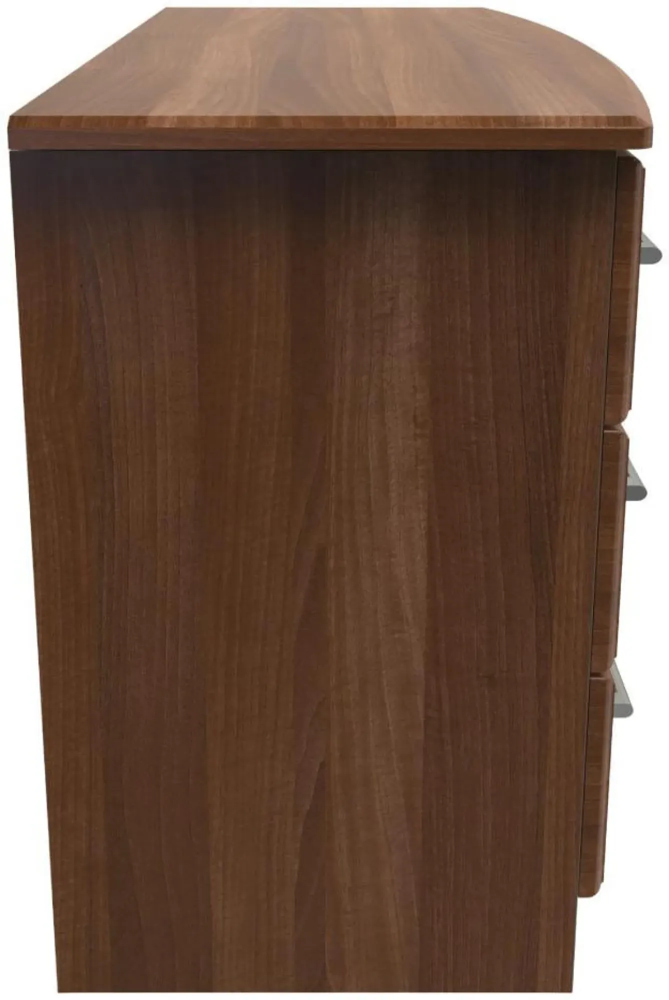 Gina 6 Drawer Midi Dresser - Walnut