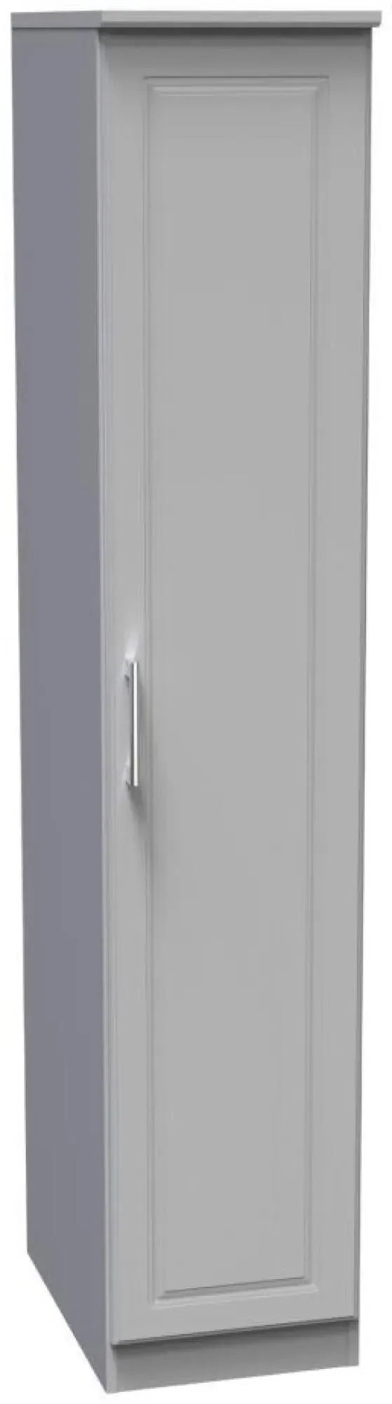Gina Single Door Wardrobe - Grey Ash