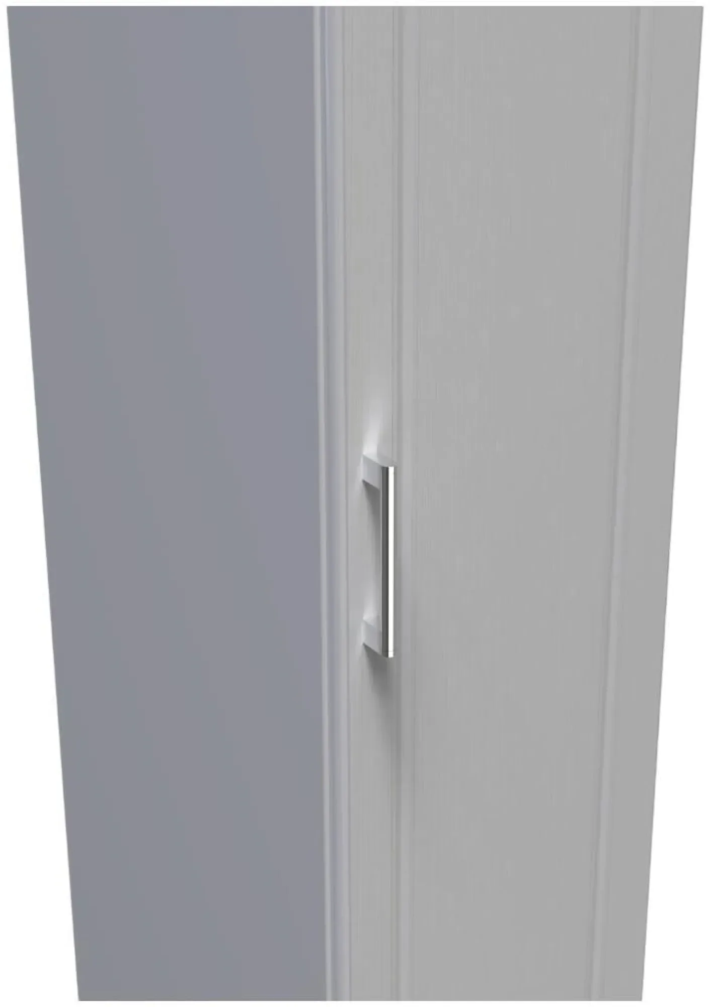 Gina Single Door Wardrobe - Grey Ash