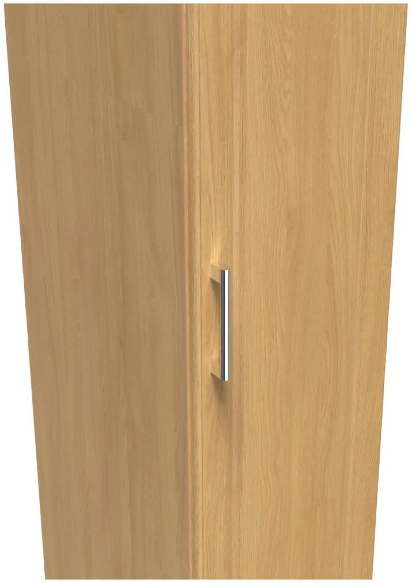 Gina Single Door Wardrobe - Oak