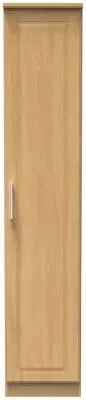 Gina Single Door Wardrobe - Oak