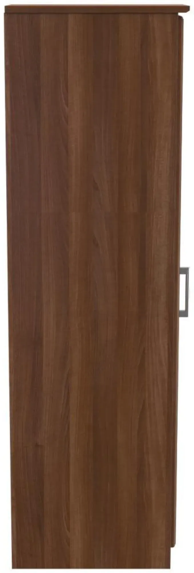 Gina Single Door Wardrobe - Walnut