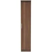 Gina Single Door Wardrobe - Walnut