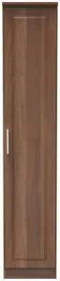 Gina Single Door Wardrobe - Walnut