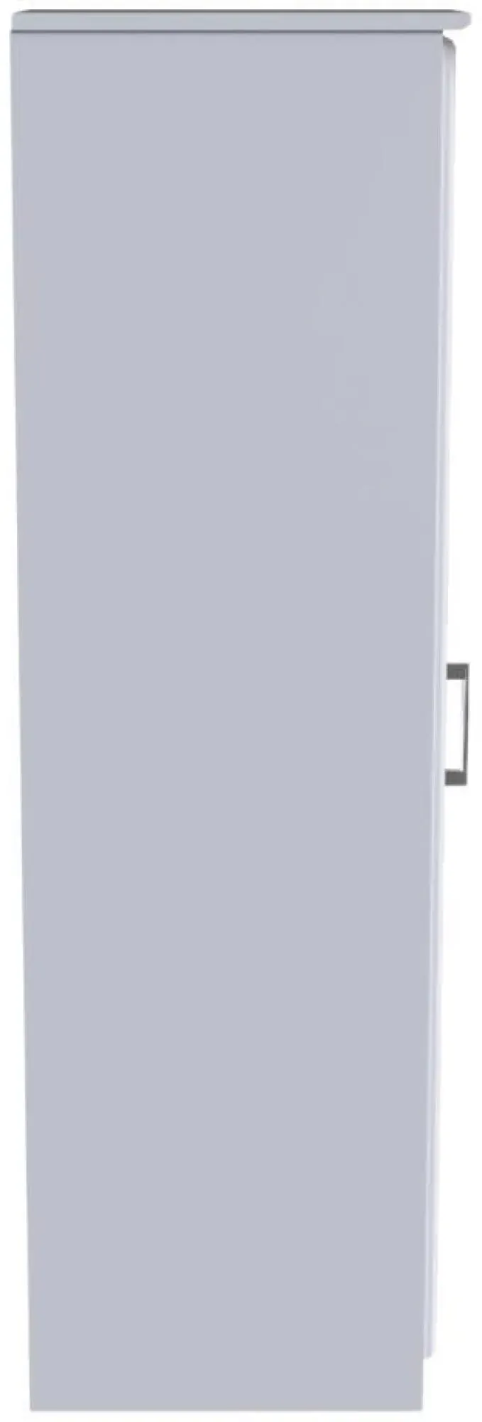 Gina Single Door Wardrobe - White Ash