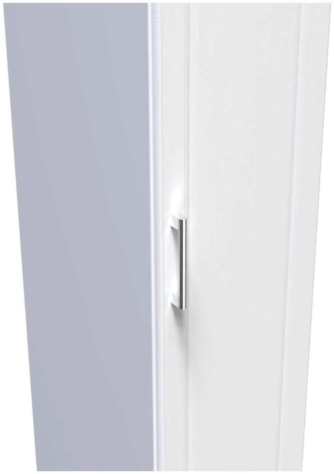 Gina Single Door Wardrobe - White Ash