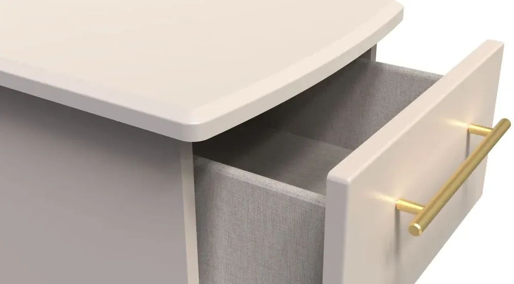 Haworth 3 Drawer Bedside Cabinet - Kashmir Matt