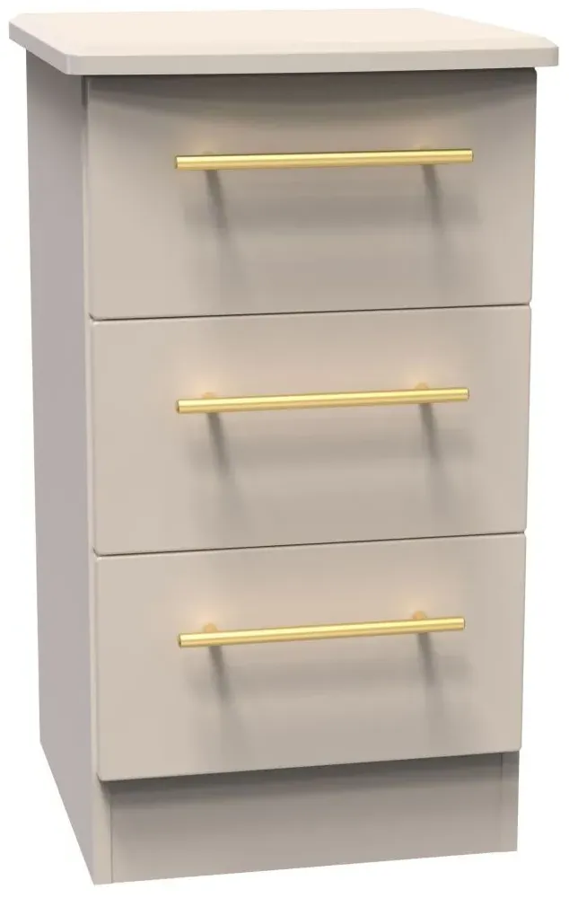 Haworth 3 Drawer Bedside Cabinet - Kashmir Matt