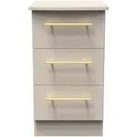 Haworth 3 Drawer Bedside Cabinet - Kashmir Matt