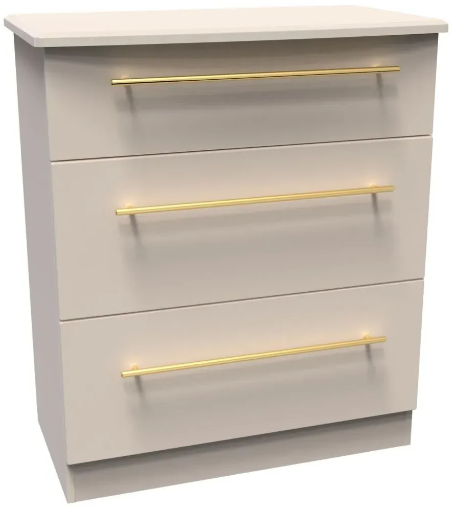 Haworth 3 Drawer Small Chest - Kashmir Matt