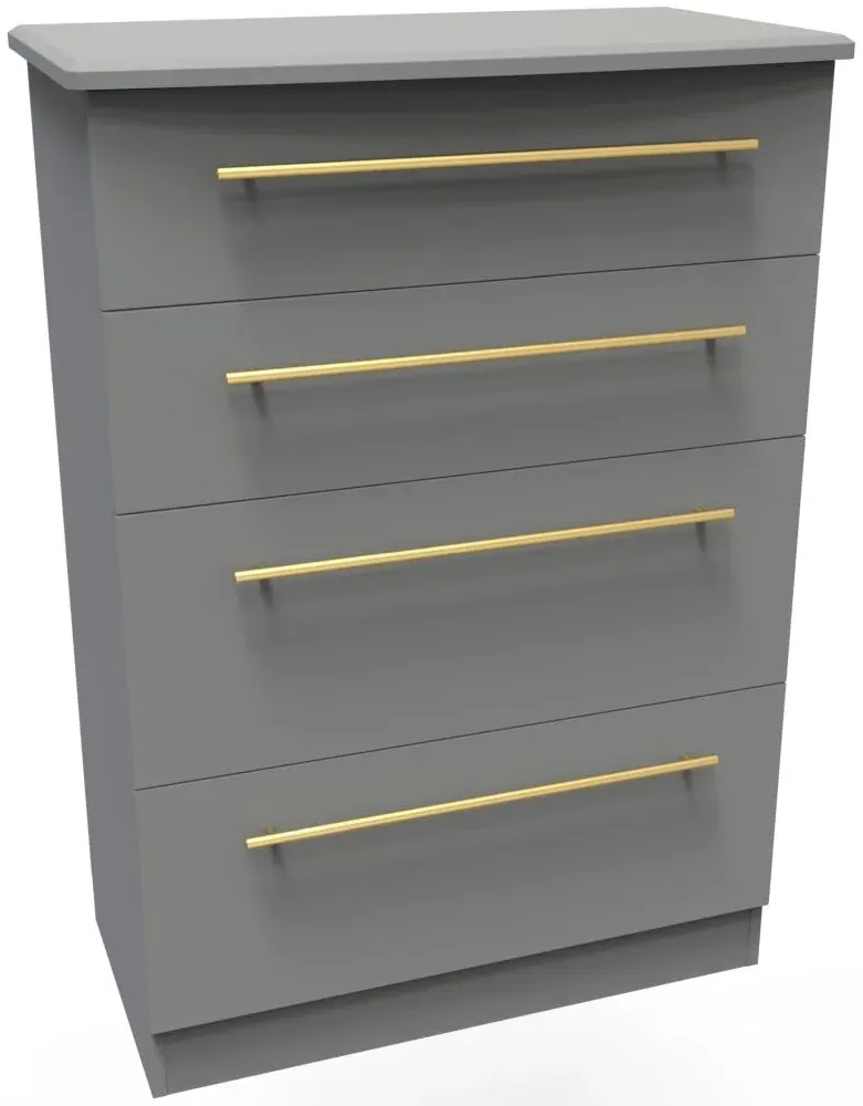 Haworth 4 Drawer Deep Chest - Dusk Grey