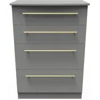 Haworth 4 Drawer Deep Chest - Dusk Grey