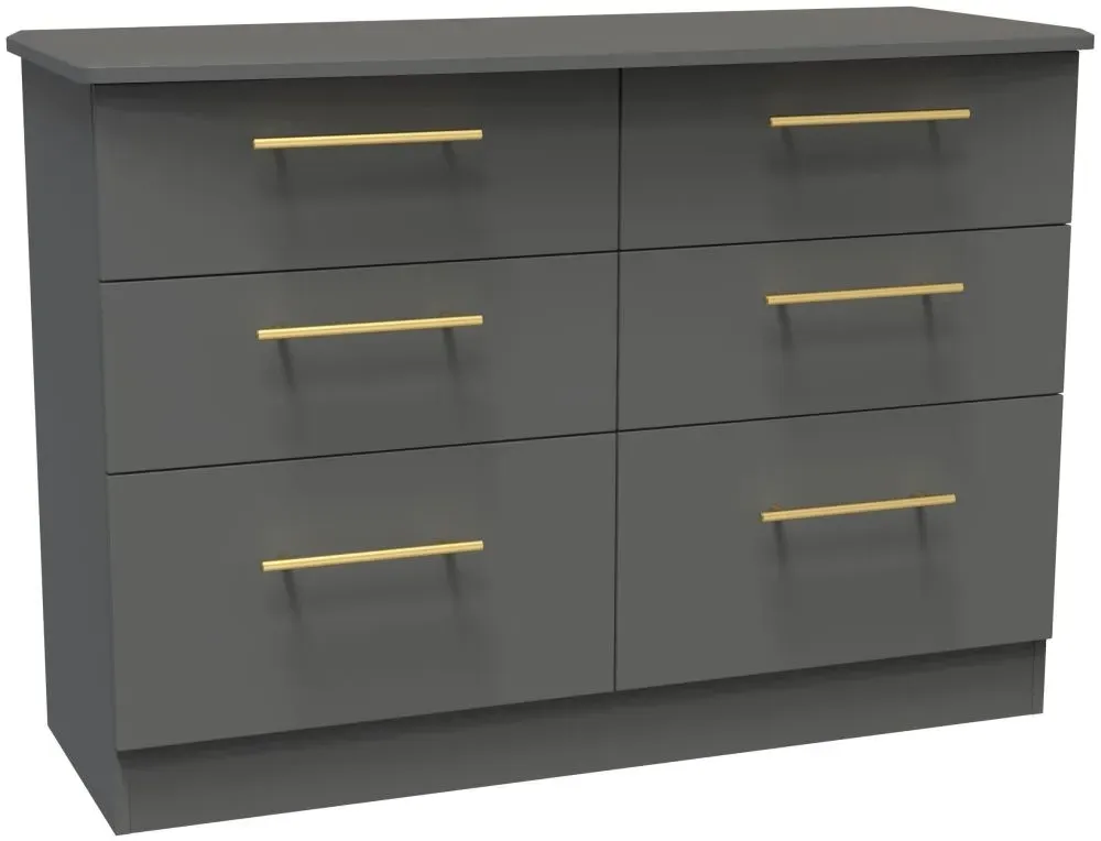 Haworth 6 Drawer Midi Chest - Dusk Grey