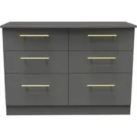 Haworth 6 Drawer Midi Chest - Dusk Grey