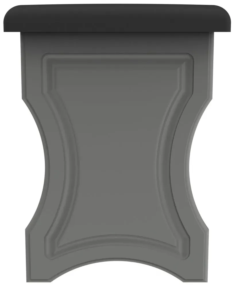Haworth Padded Dressing Stool - Dusk Grey