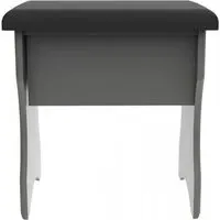 Haworth Padded Dressing Stool - Dusk Grey