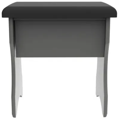 Haworth Padded Dressing Stool - Dusk Grey image