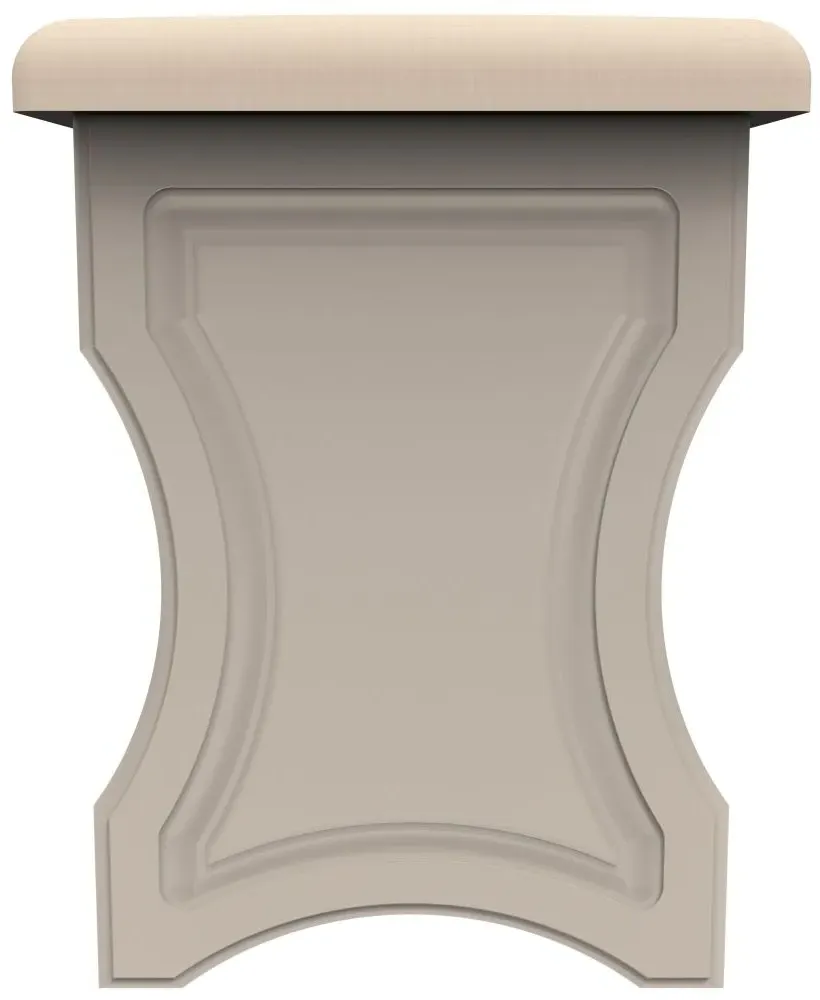 Haworth Padded Dressing Stool - Kashmir Matt