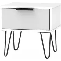 Hong Kong 1 Drawer Bedside Cabinet - Grey