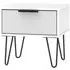 Hong Kong 1 Drawer Bedside Cabinet - Grey