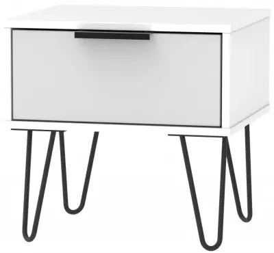 Hong Kong 1 Drawer Bedside Cabinet - Grey