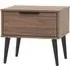 Hong Kong 1 Drawer Bedside Cabinet - Walnut