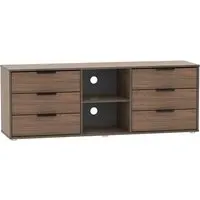 Hong Kong 150cm TV Unit with Glides Legs - Carini Walnut