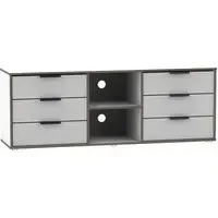 Hong Kong 150cm TV Unit with Glides Legs - Grey, White