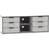 Hong Kong 150cm TV Unit with Glides Legs - Grey, White