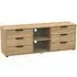 Hong Kong 150cm TV Unit with Glides Legs - Nebraska Oak