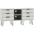 Hong Kong 150cm TV Unit with Hairpin Legs - Cashmere, White