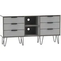 Hong Kong 150cm TV Unit with Hairpin Legs - Grey