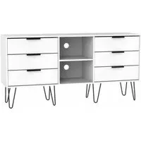 Hong Kong 150cm TV Unit with Hairpin Legs - White