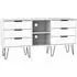 Hong Kong 150cm TV Unit with Hairpin Legs - White