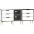 Hong Kong 150cm TV Unit with Wooden Legs - White
